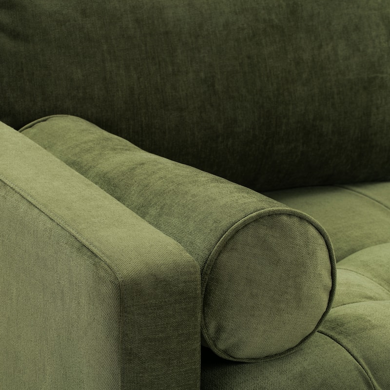 Poly & Bark Napa 72" Velvet Fabric Apartment Sofa