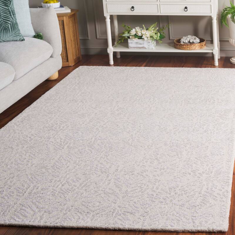 SAFAVIEH Handmade Glamour Isey Modern Wool & Viscose Rug - 8' x 10' - Ivory