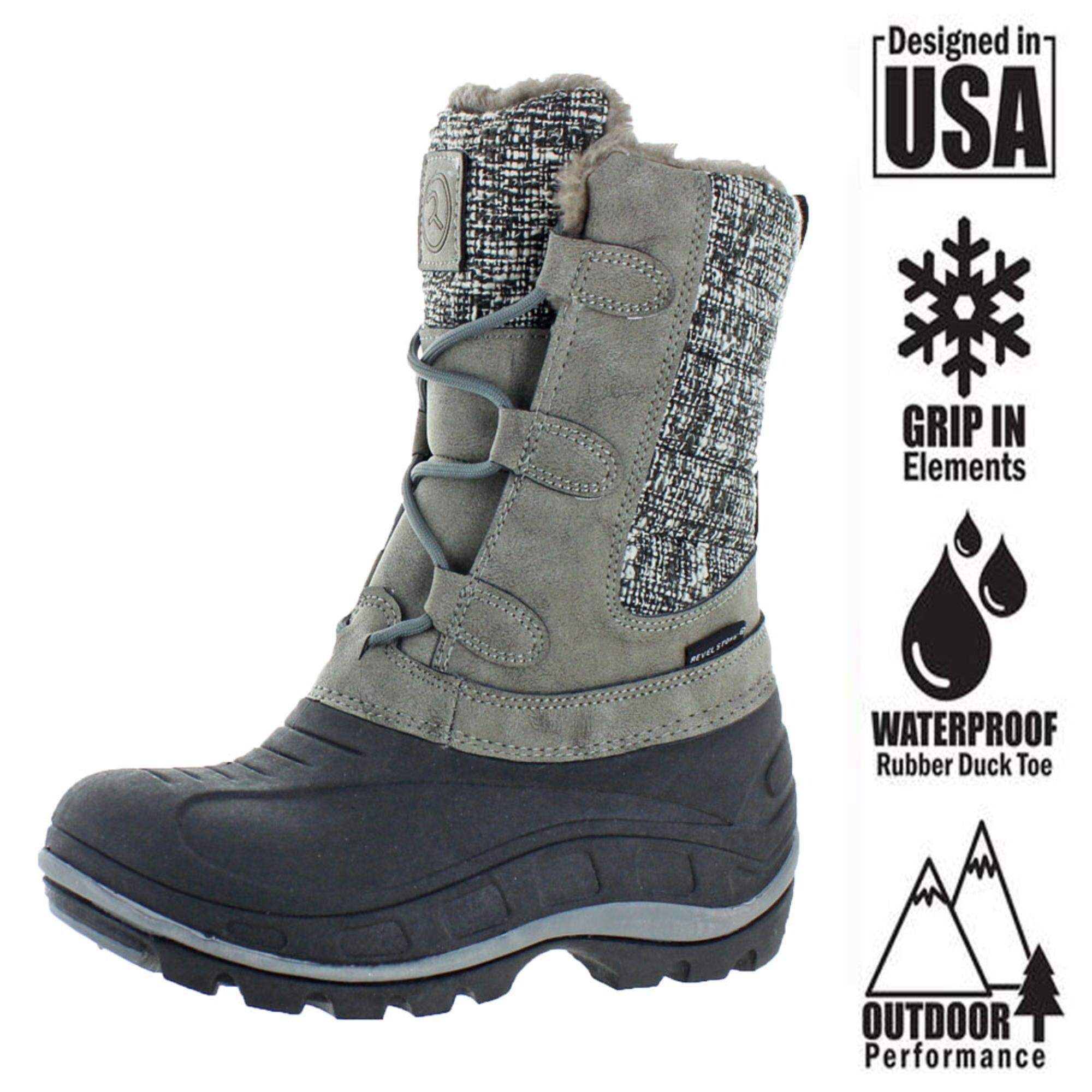 womens waterproof lined boots