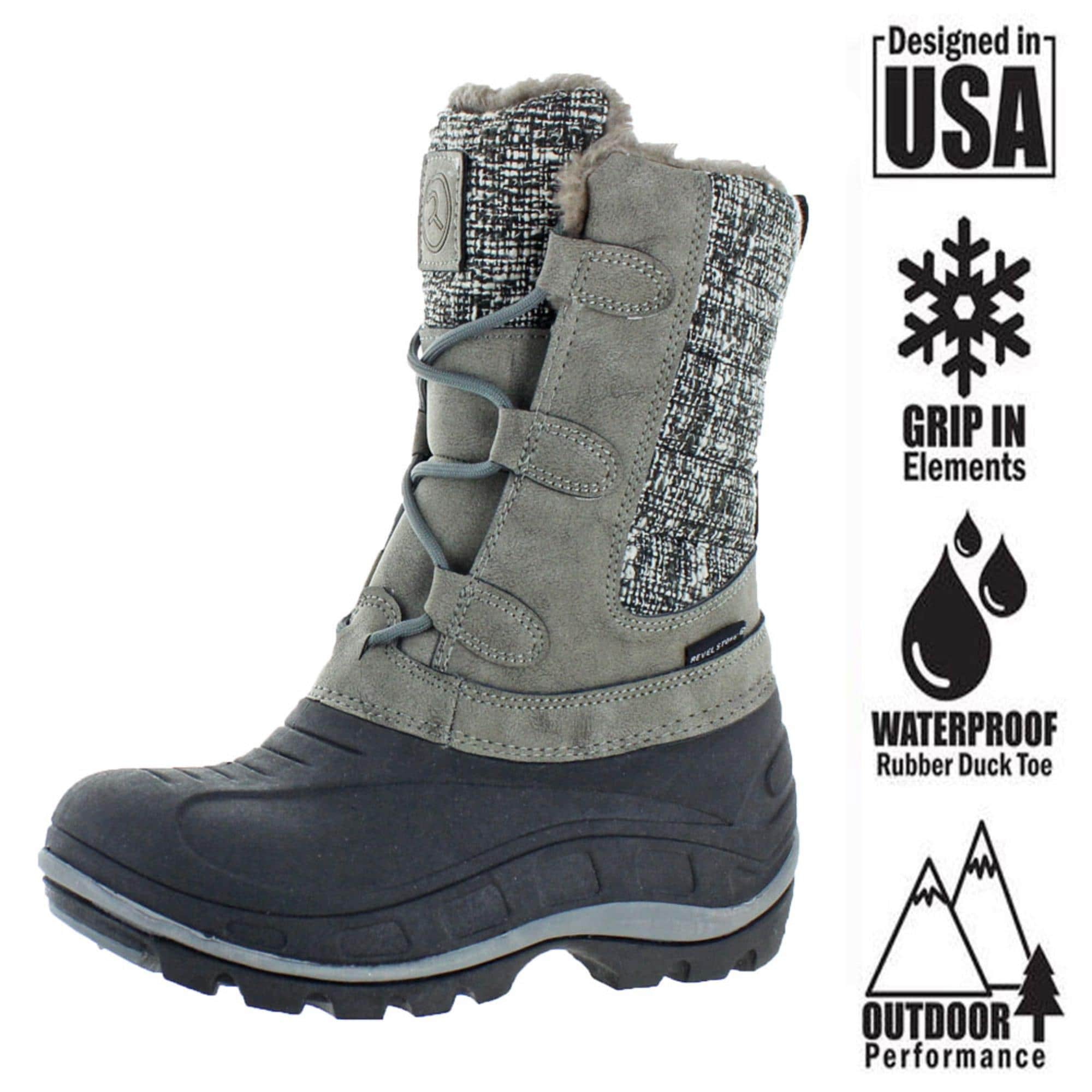 revelstoke hannah women's waterproof winter snow boots
