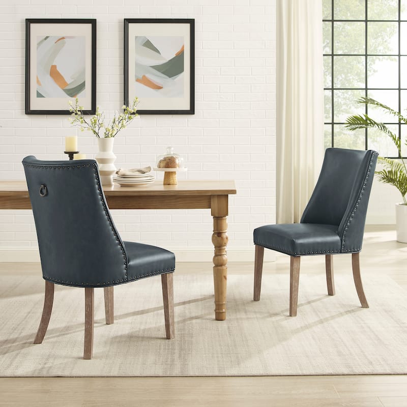Allard Faux Leather Dining Chairs (Set of 2)