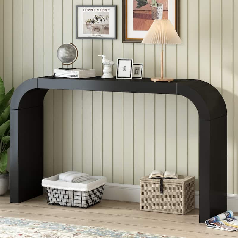 Mirodn Contemporary Console table by Christopher Knight Home - Black