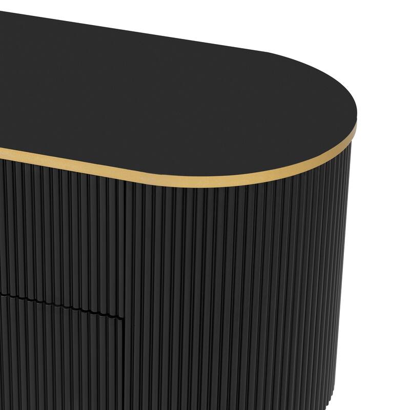 Modern TV Stand for TVs up to 80", Entertainment Center TV Console Table with 4 Drawers & Media Storage Cabinet for Living room