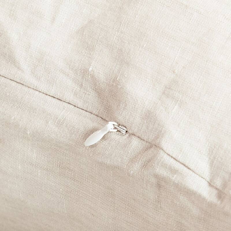 French Linen Pillow with Removable Sham by BOKSER HOME