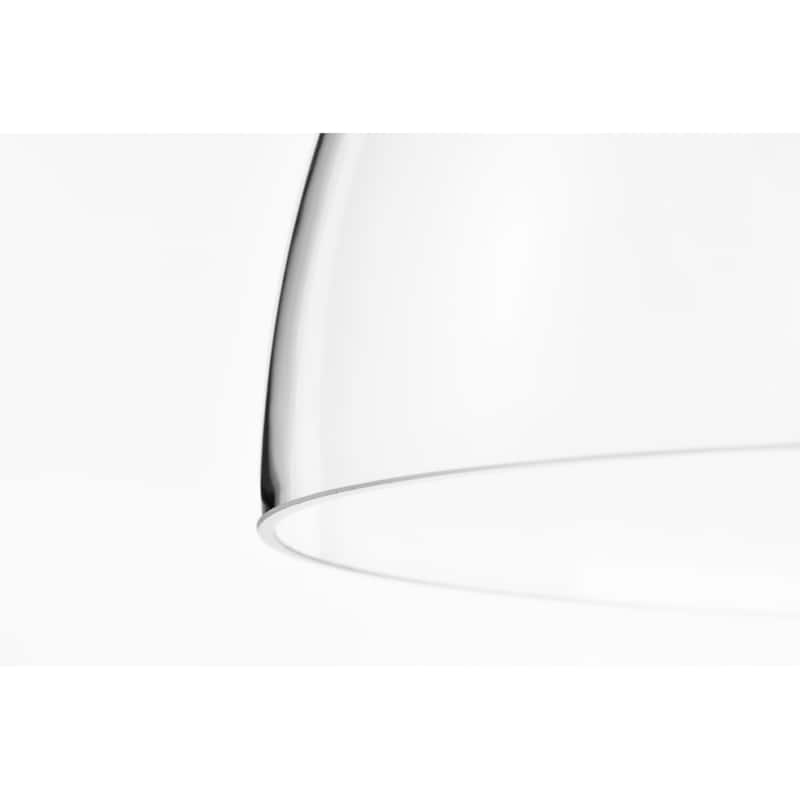 Oil Rubbed Bronze and Antique Gold 1-Light Clear Bowl Glass Pendant