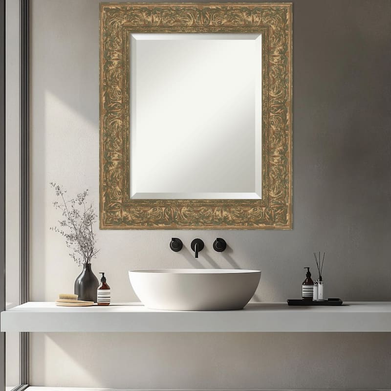 Luxe Beveled Framed Bathroom Vanity Wall Mirror