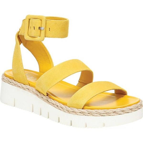 franco sarto yellow sandals