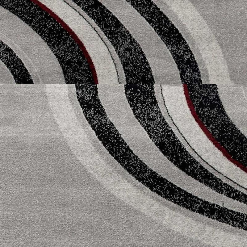 HomeRoots Abstract Modern Runner Area Rug