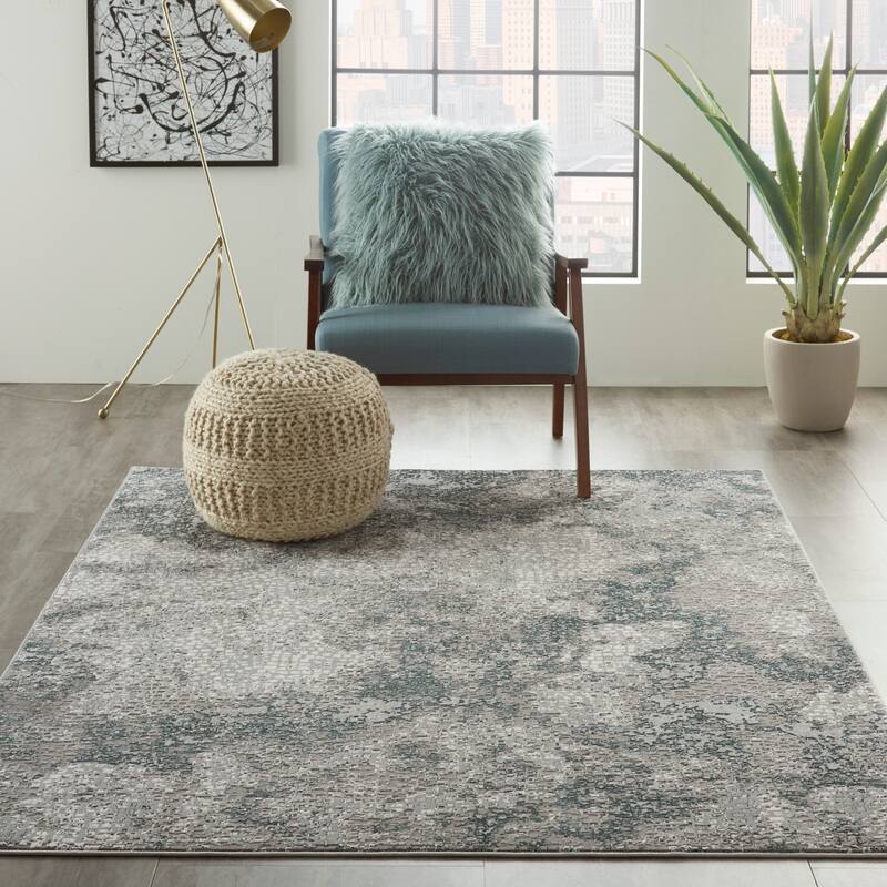 Michael Amini MA90 Uptown Abstract Area Rug