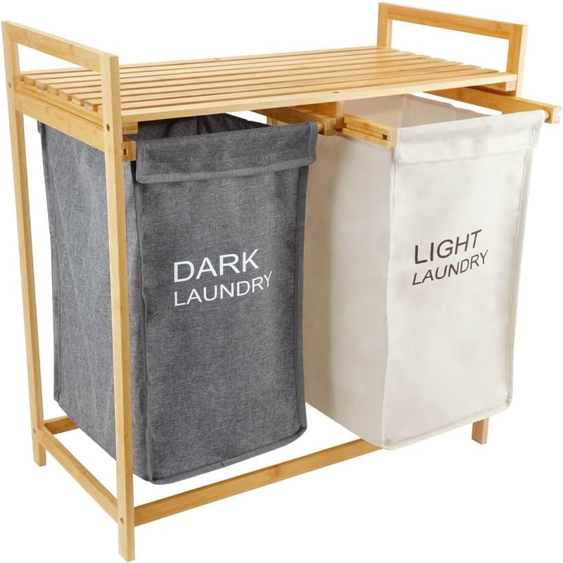 Laundry Organizer with 2 Sections - 26"L x 13"W x 30"H