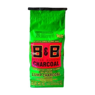 B&B Charcoal All Natural Hickory Lump Charcoal 20 Lb. - Bed Bath ...