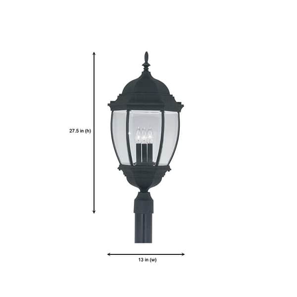 Designers Fountain 3 Light 13" Cast Aluminum Post Lantern from the