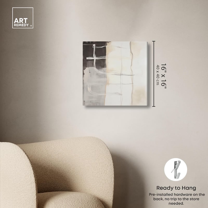 Gestural Glyphs I Canvas by Art Remedy, Gallery Wrapped