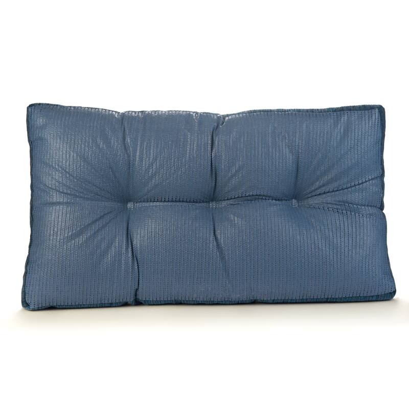 Klear Vu Polar Chenille Fabric Non-Slip Overstuffed 27" Bench Cushion