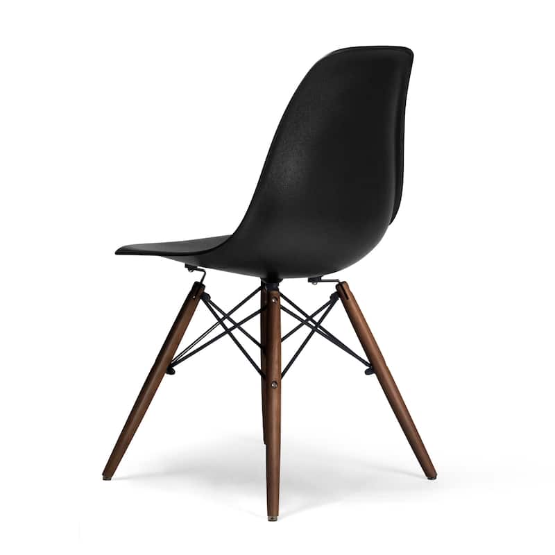 Paris-2 Side Chairs with Walnut Legs (Set of 2)