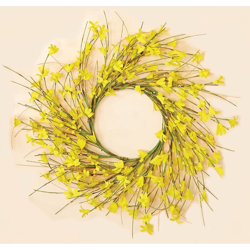 16" Forsythia Wreath - 16