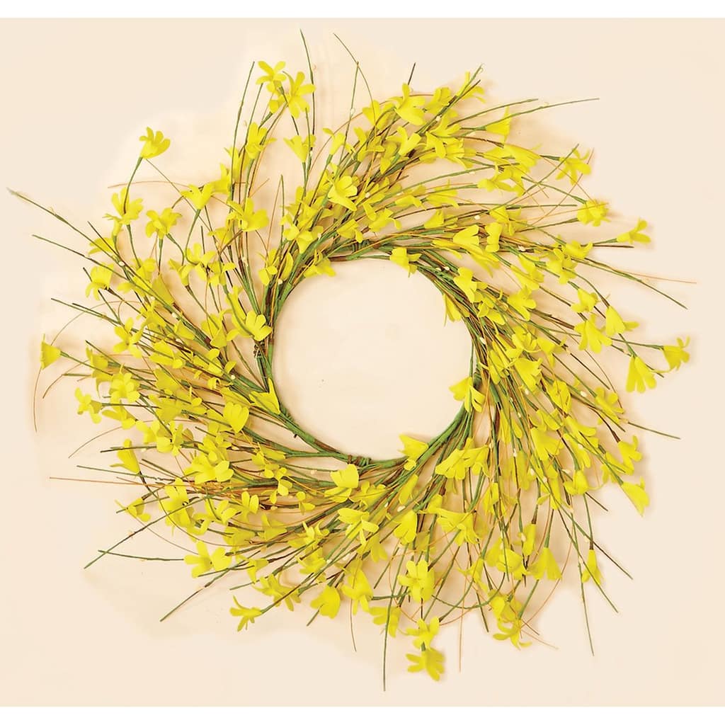 16" Forsythia Wreath - 16