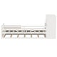 preview thumbnail 7 of 25, Twin Size Wood Platform Bed with Sample Bookshelf and Movable Wardrobe, Multifunctional Bed with Built-in Trundle Bed, White