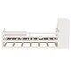 preview thumbnail 7 of 47, Twin Size Wood Platform Bed with Sample Bookshelf and Movable Wardrobe, Multifunctional Bed with Built-in Trundle Bed