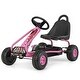 preview thumbnail 6 of 8, 4 Wheel Pedal Powered Ride On with Adjustable Seat - 36''x 20''x 21''(L x W x H) Pink