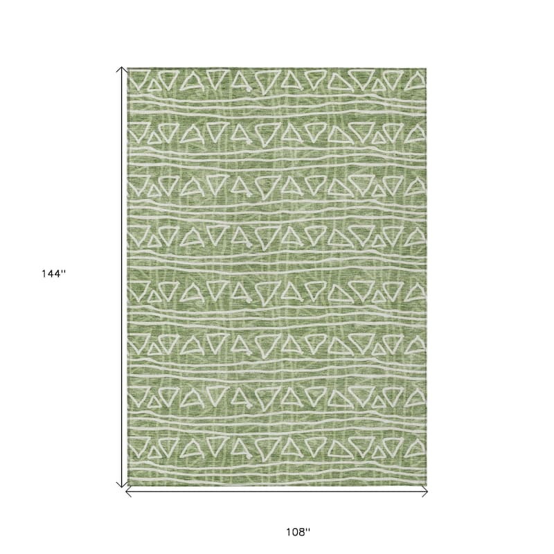HomeRoots Geometric Transitional Rectangle Outdoor Rug