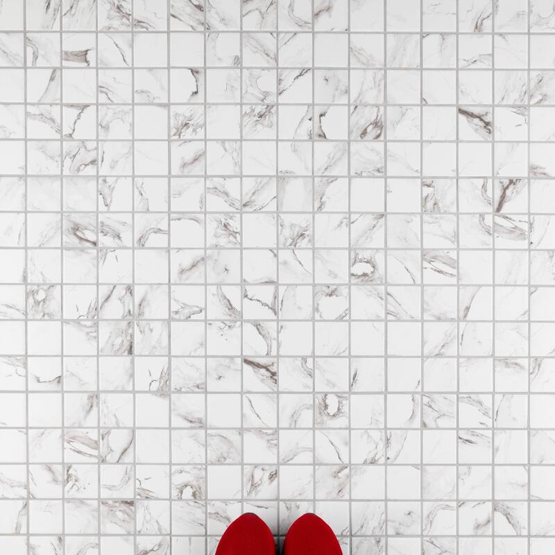 Merola Tile Katina Calacatta 11-5/8" x 11-5/8" Porcelain Mosaic Floor and Wall Tile