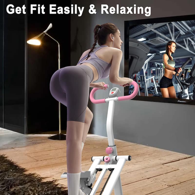 Stair Stepper with Resistance Home-Upgrade Vertical Climber Workout Machine for Full-Body Exercise Climber Fitness Equipment
