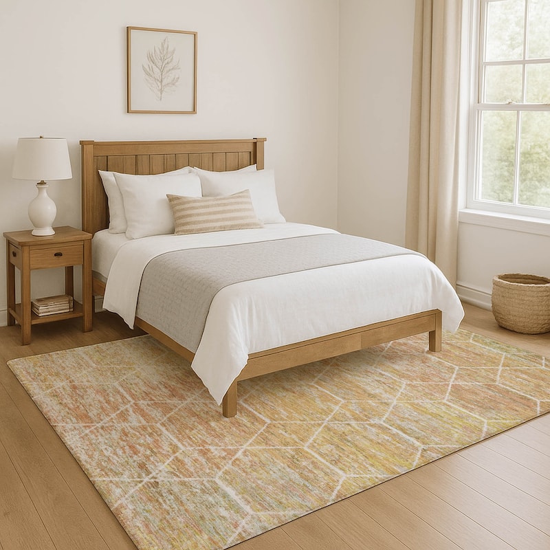 Premium Washable Super Soft Geo Abstract Mayfield Rug