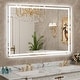 preview thumbnail 6 of 52, LED Bathroom Vanity Mirror Wall Mounted with Double Light Strip, 3-Color Dimmable, Anti-Fog, HD Tempered Glass, UL-Listed, ETL 36x48