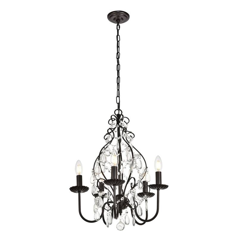 BLAISE Collection Pendant D17 H23 Lt:5 Oil rubbed bronze Finish