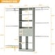 preview thumbnail 24 of 25, Closet Organizer with Wooden Drawers & Cube, 5FT Adjustable Closet System for Nursery & Kid's Room