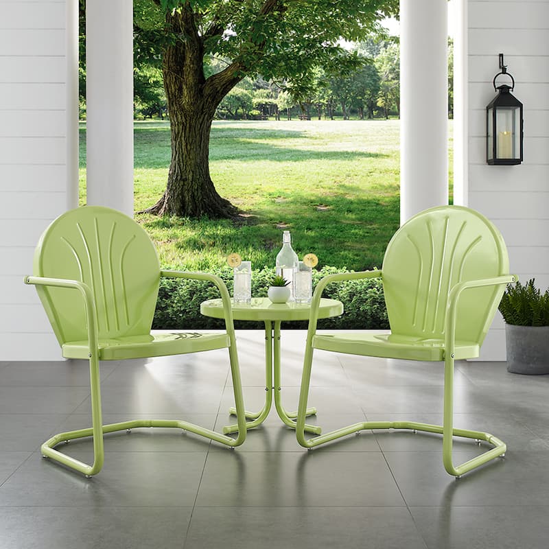 Crosley Griffith 3-piece Metal Outdoor Armchair Set