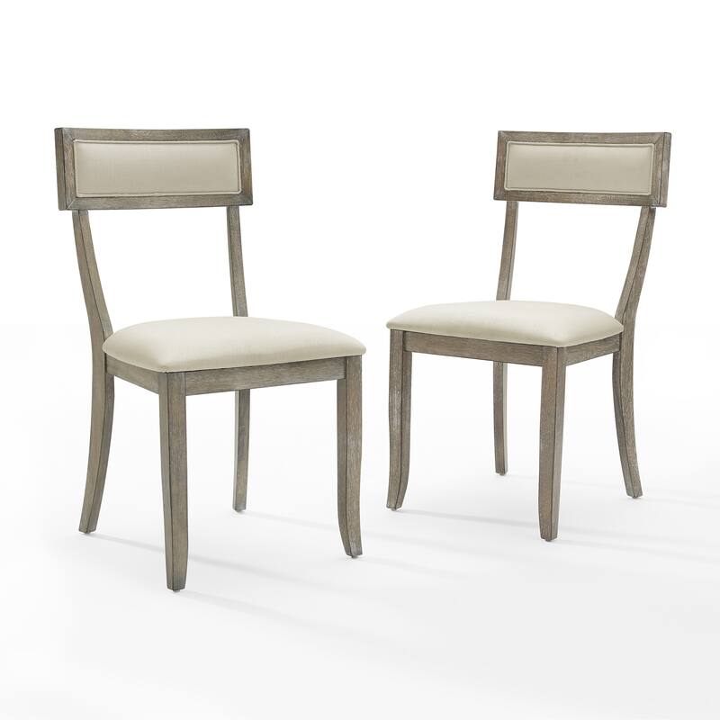 Crosley Alessia Greek Design Curved Dining Chairs (Set of 2) - 19.13 "W x 22 "D x 35.5 "H