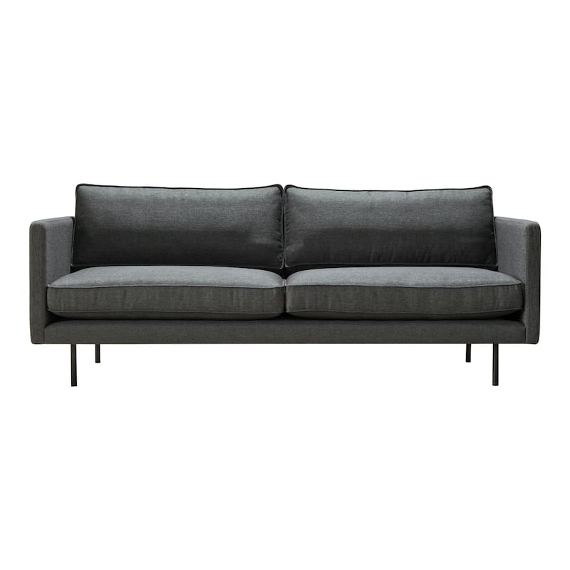Aurelle Home Majestic Scandinavian Modern Velvet Sofa