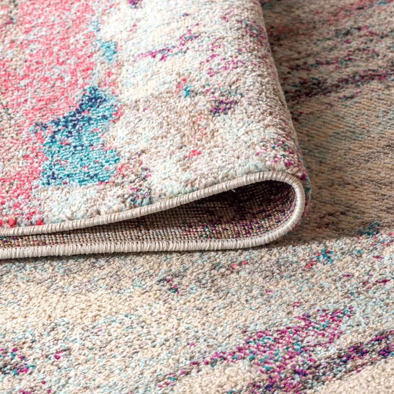 JONATHAN Y Groovy POP Modern Abstract Brushstroke Area Rug