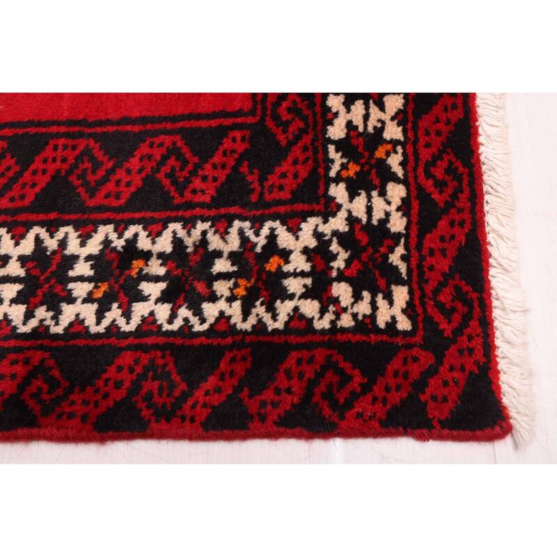 ECARPETGALLERY Hand-knotted Andelz Red Wool Rug - 4'0 x 6'11