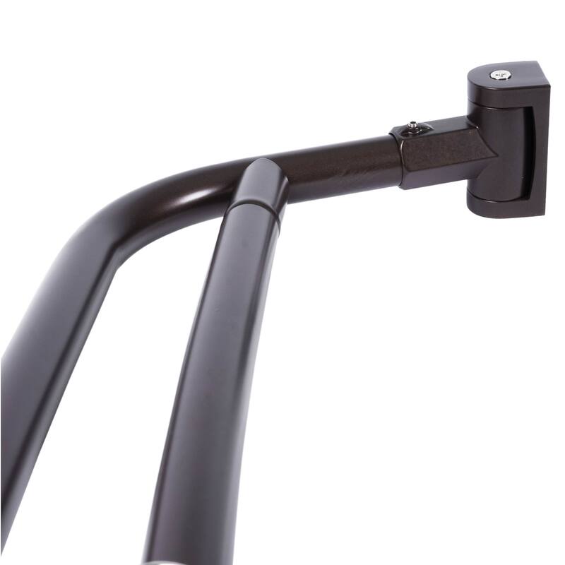 Double Curved Shower Curtain Rod Adjustable 44 to 70 inches by JS Jackson Supplies - Oil Rubbed Bronze