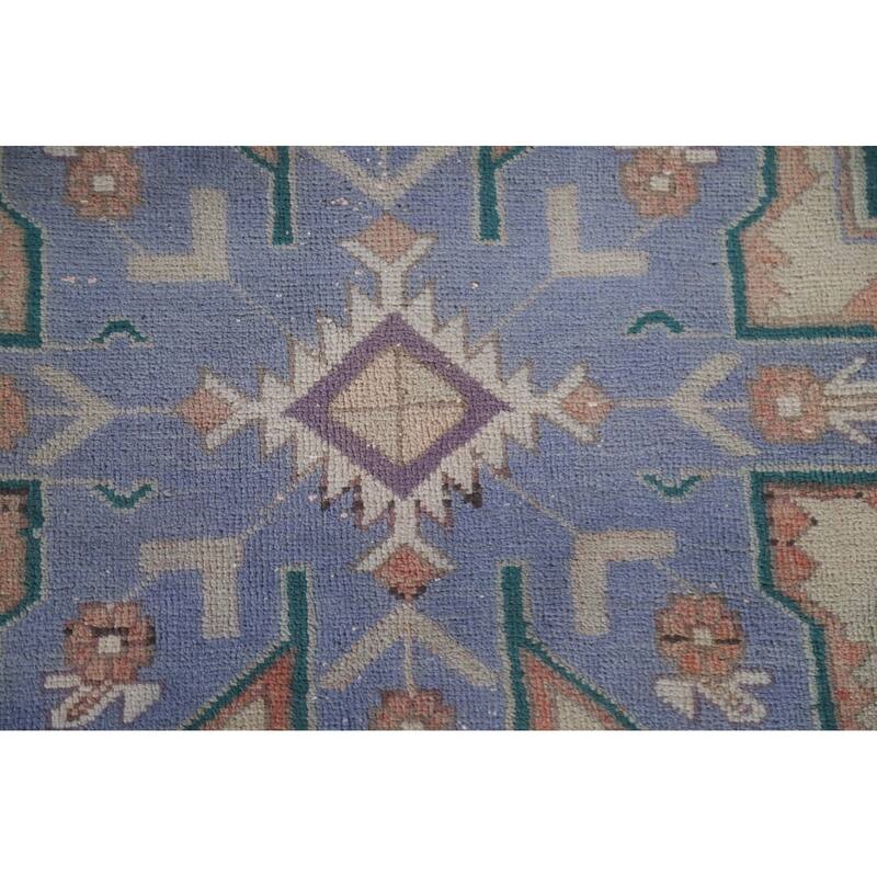 Hand Knotted Oriental 100% Wool Carpet Traditional Tribal Coral Ardebil Area Rug - 11' 1'' X 4' 7''