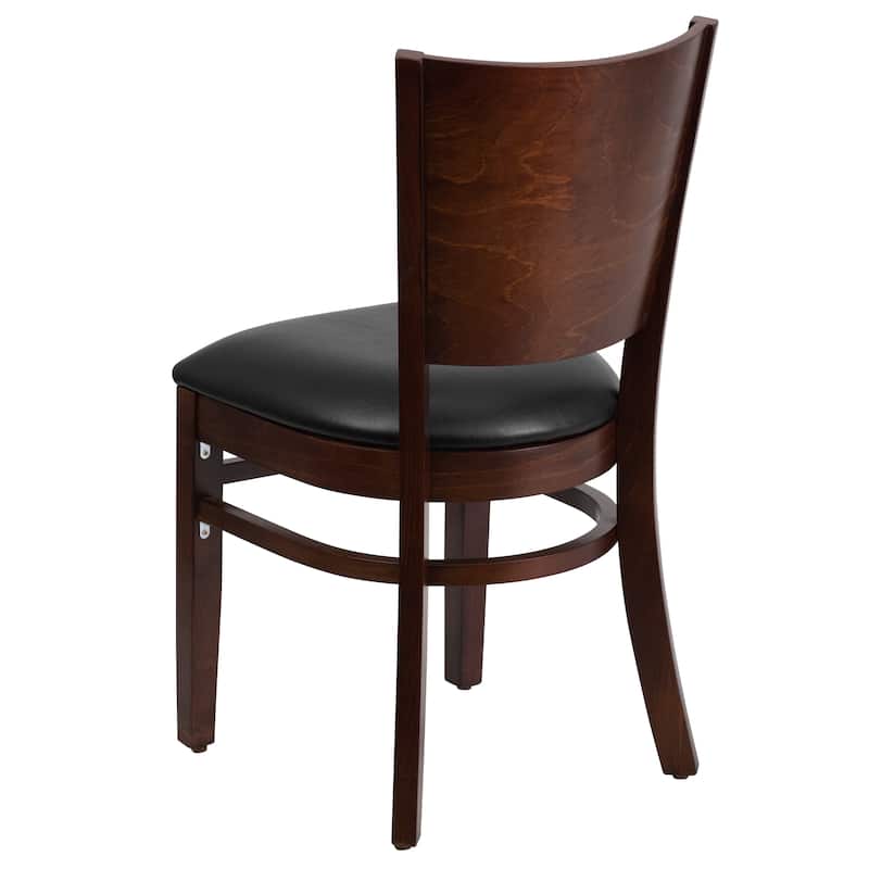 Solid Back Wooden Restaurant Chair