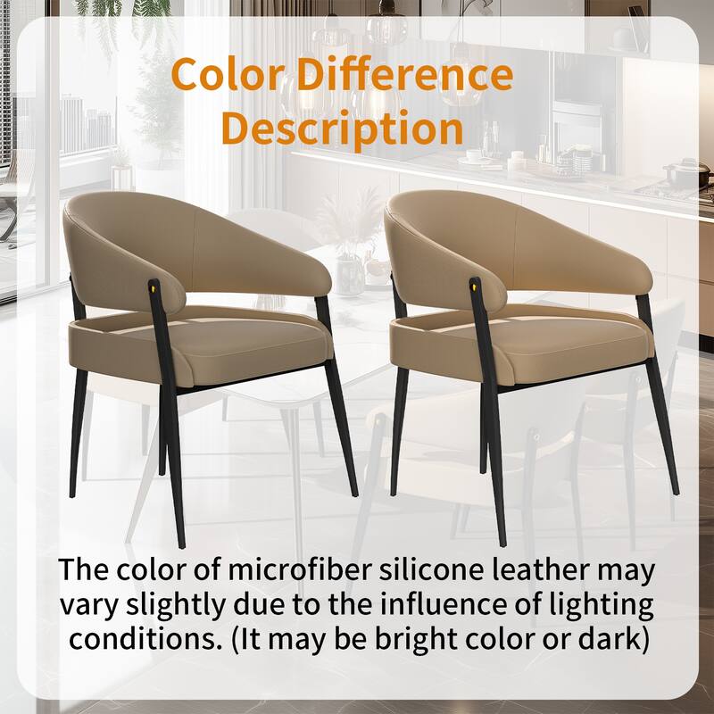 Dining Chairs Set of 2, Upholstered Kitchen Chairs, Comfortable Seat