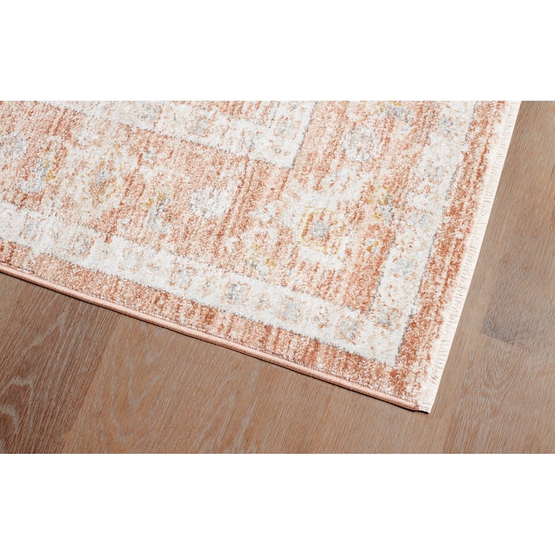 Terra by Obeetee Umbria Persian Border Rug