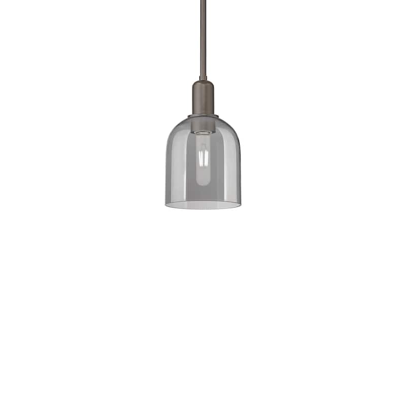 Innovations Lighting 716-1S-11-6 Bella Pendant Bella 6" Wide Mini - Oil Rubbed Bronze / Light Smoke