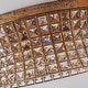preview thumbnail 5 of 21, 4/5-Light Glam Distressed Copper Crystal Flush Mount Ceiling Light
