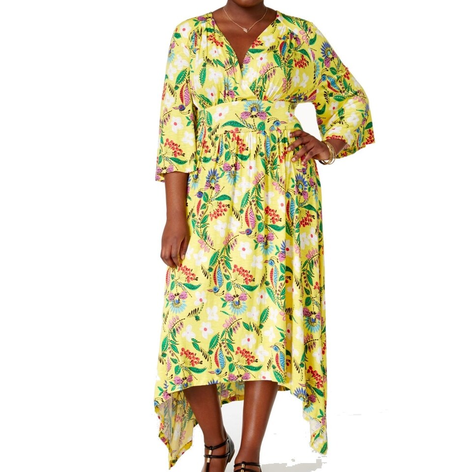 Shop Melissa Mccarthy Seven7 White Womens Size 3x Plus Maxi Dress