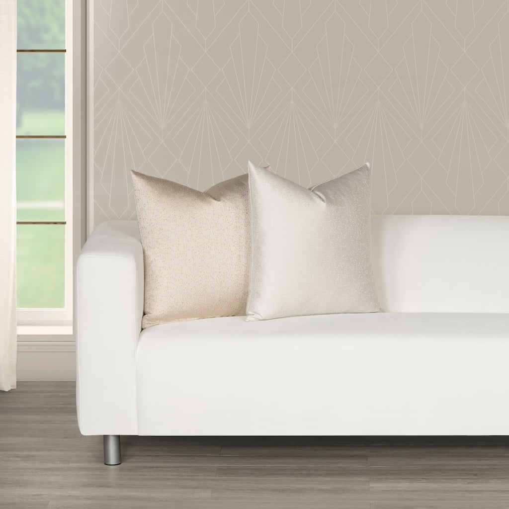 The Great Gatsby Confetti Metallic Throw Pillow
