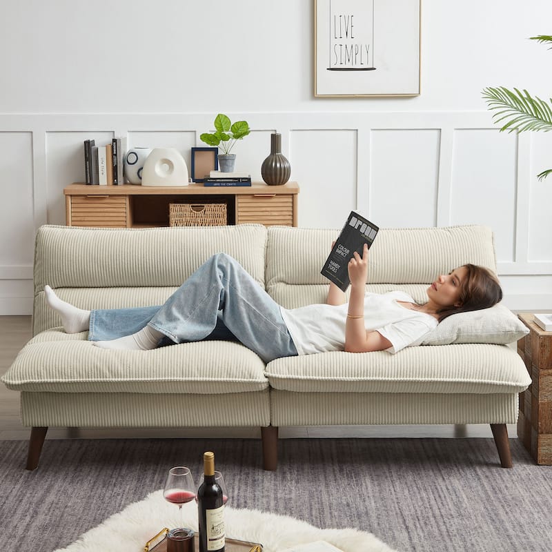 72.4" Armless Futon Sofa Bed