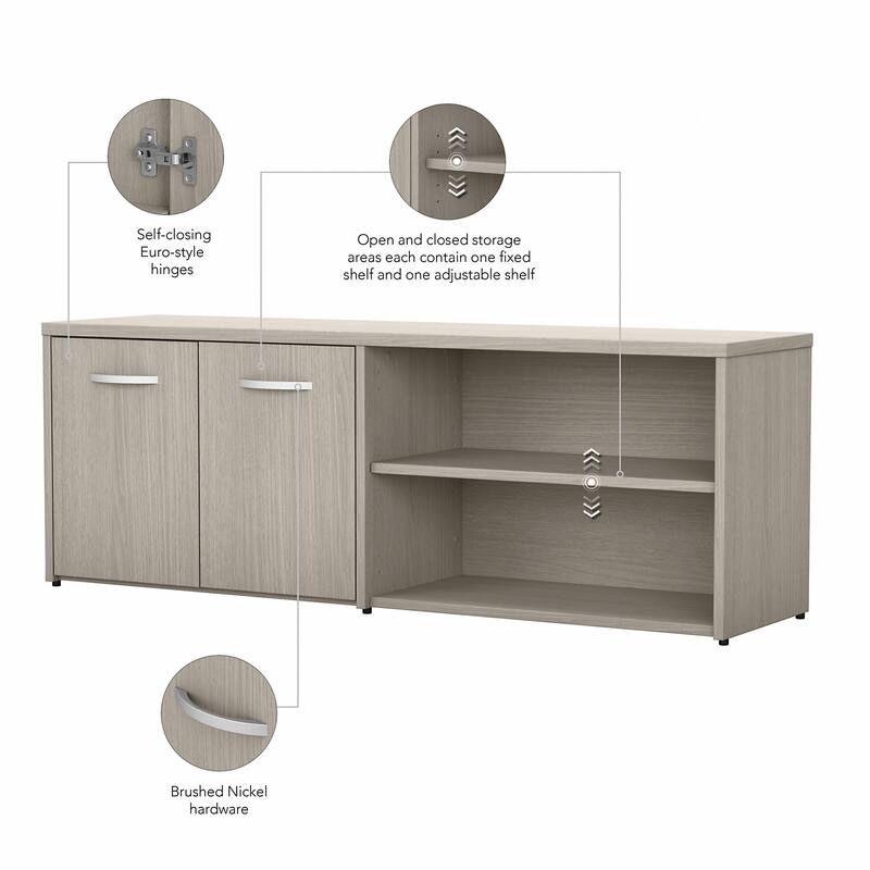 Studio C Low Storage Cabinet with Doors by Bush Business Furniture