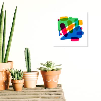 Wynwood Studio Canvas Abstract Abstract Pathways Blue and Modern & Contemporary Wall Art Canvas Print