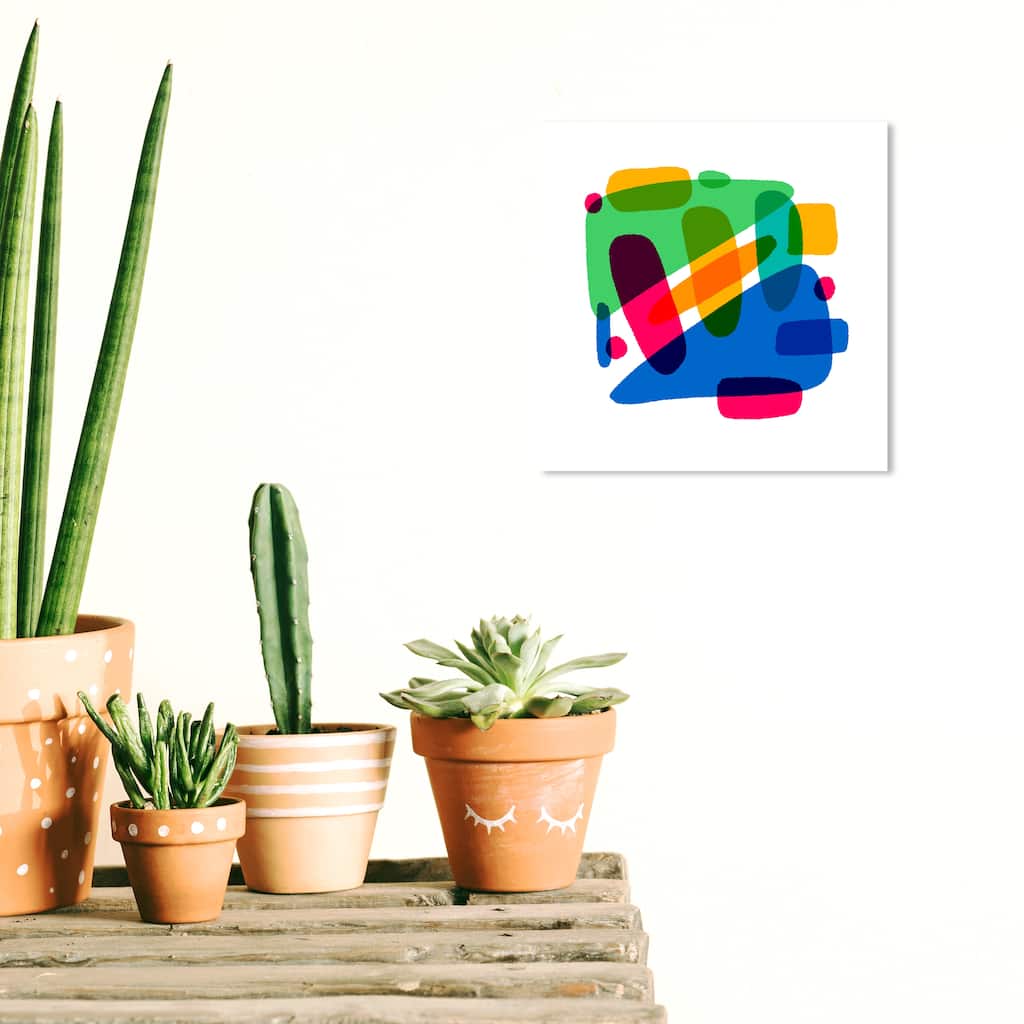 Wynwood Studio Canvas Abstract Abstract Pathways Blue and Modern & Contemporary Wall Art Canvas Print