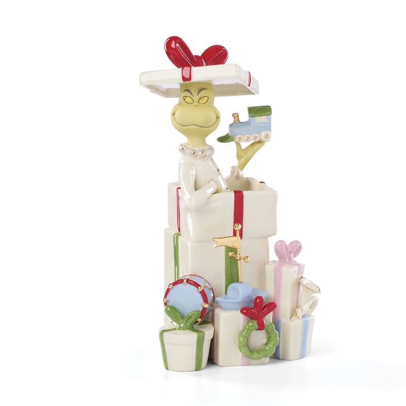 Lenox Grinch Gets the Gifts Figurine